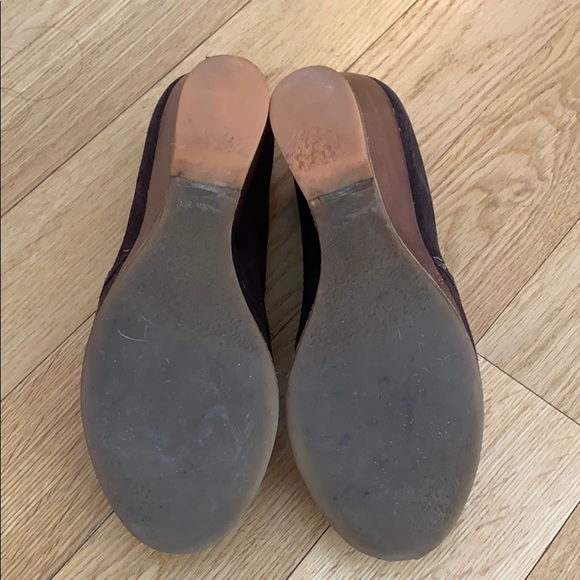 Brown Suède open toe wedges - Picture 4 of 4